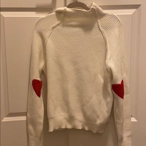 chicwish sweater with heart patches